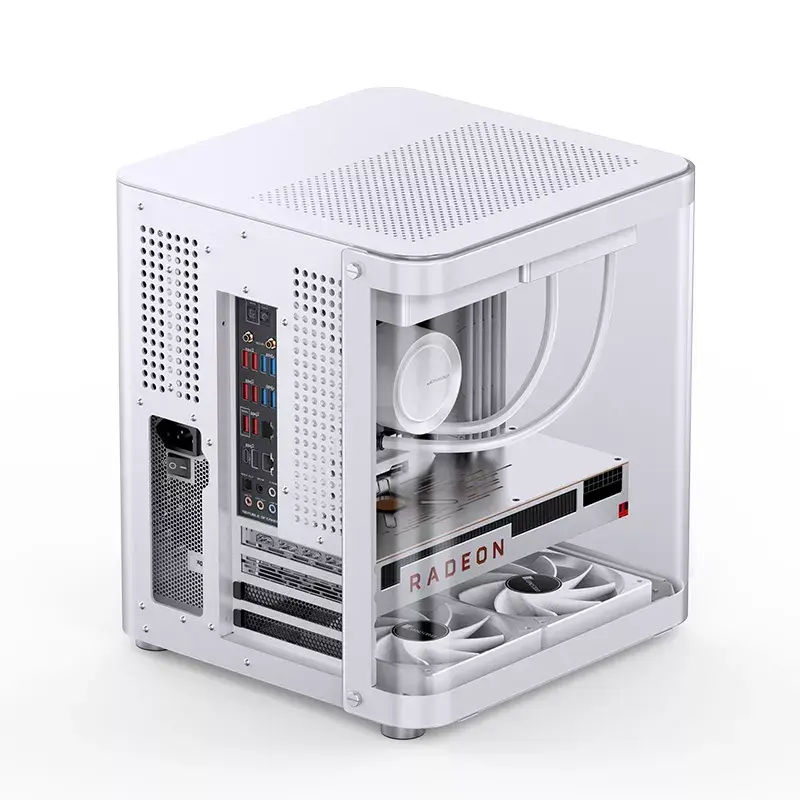 PC Case Jonsbo TK-1 2.0 Mini Tower balta