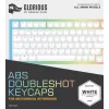 Glorious GMMK ABS Doubleshot V2 USA Base Kit taustiņu uzlikas, baltas