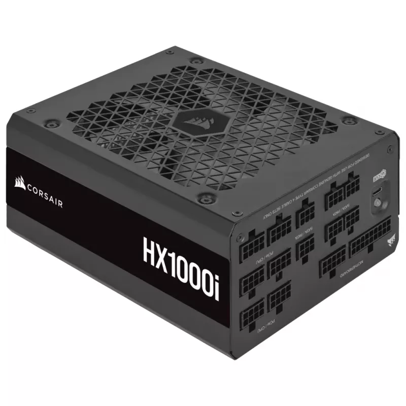 CORSAIR barošanas bloks - 1000 W - HX1000i - Pilnībā modulārs īpaši kluss Platinum ATX PC (ES)