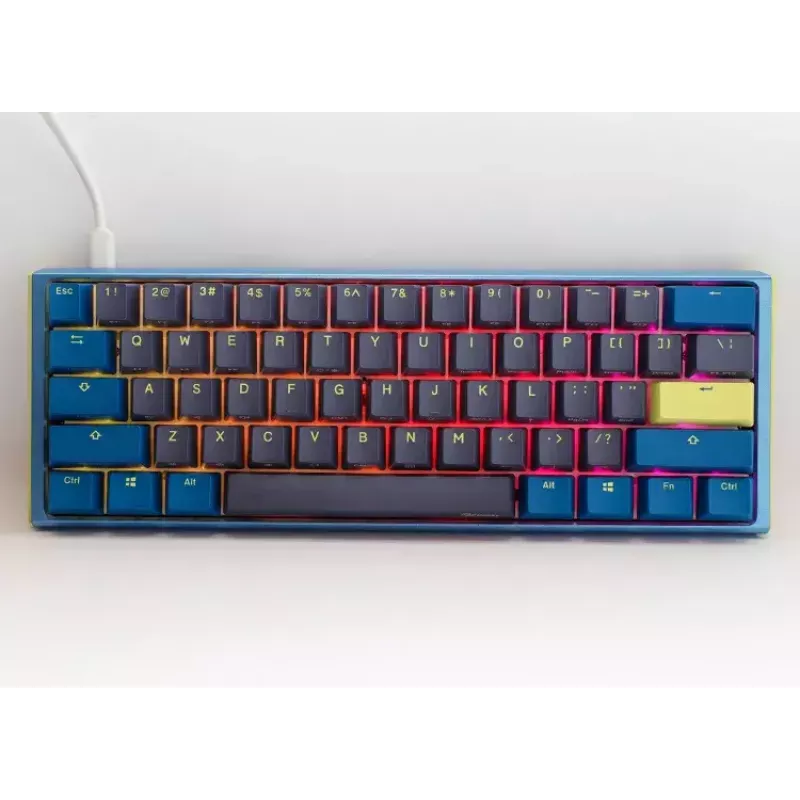 Ducky One 3 Daybreak Mini tastatūra spēlēm USB vācu melna zila zaļa