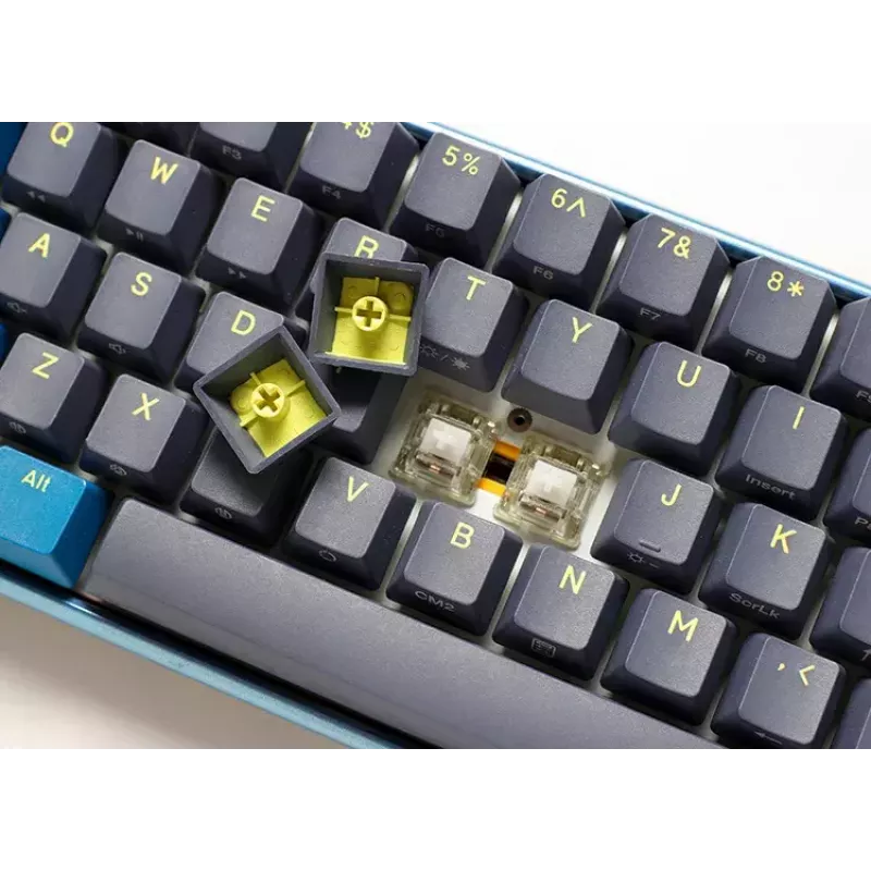 Ducky One 3 Daybreak Mini tastatūra spēlēm USB vācu melna zila zaļa