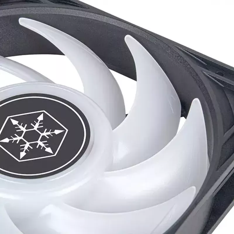 Ventilators Silverstone VISTA 120 ARGB 12 cm melns 2000 RPM FDB