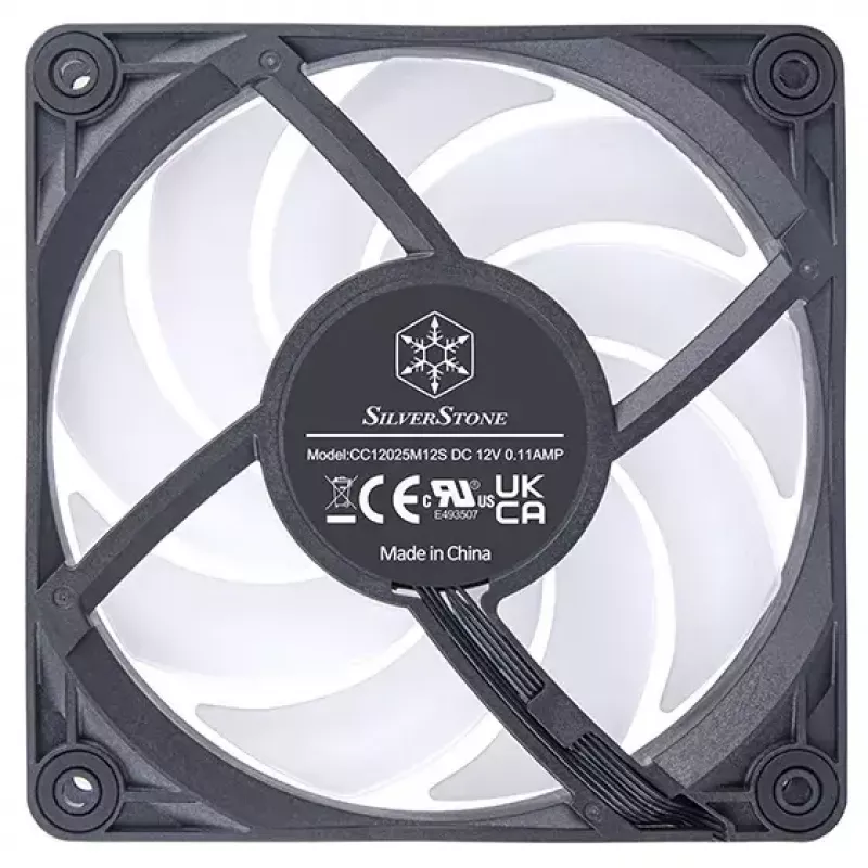 Ventilators Silverstone VISTA 120 ARGB 12 cm melns 2000 RPM FDB
