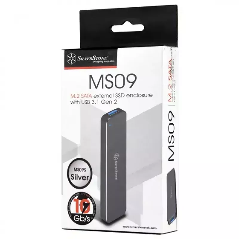 SSD korpuss Silverstone MS09