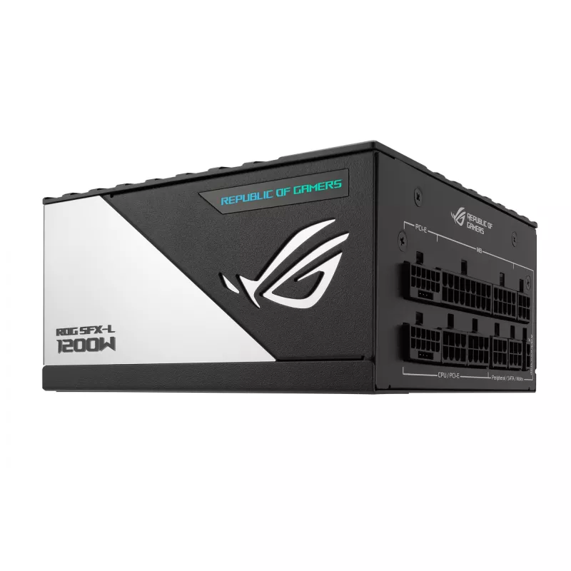 ASUS ROG -LOKI-1200T-SFX-L-GAMING barošanas bloks 1200 W 20+4 kontaktu ATX melns, sudrabains