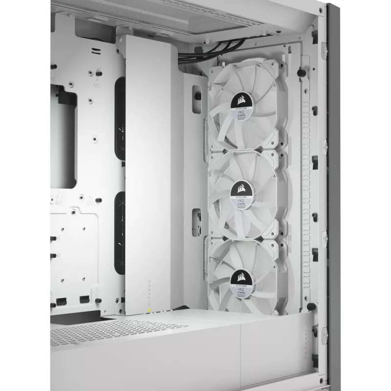 CORSAIR Icue 5000x RGB - Stikla paneļu vidējais torņa ATX dators Smart Case - Balts