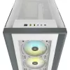 CORSAIR Icue 5000x RGB - Stikla paneļu vidējais torņa ATX dators Smart Case - Balts