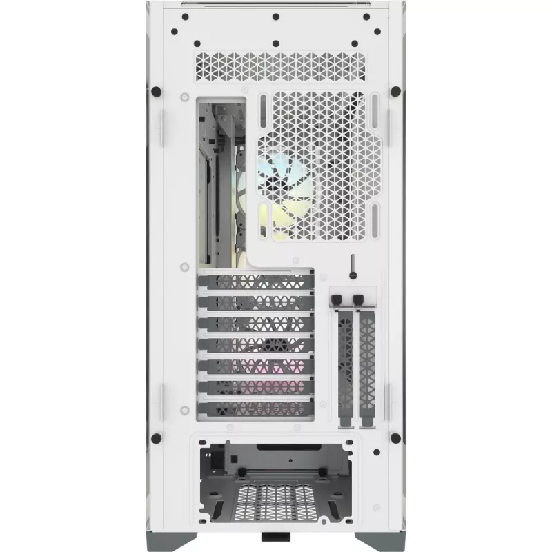 CORSAIR Icue 5000x RGB - Stikla paneļu vidējais torņa ATX dators Smart Case - Balts
