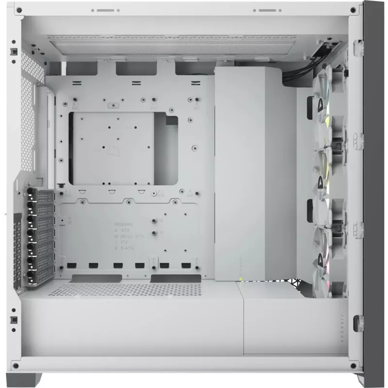 CORSAIR Icue 5000x RGB - Stikla paneļu vidējais torņa ATX dators Smart Case - Balts