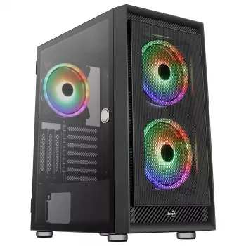 Aerocool GRAPHITEV3 datorkorpuss ar 3 ARGB 14 cm ventilatoriem