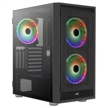 Aerocool GRAPHITEV3 datorkorpuss ar 3 ARGB 14 cm ventilatoriem