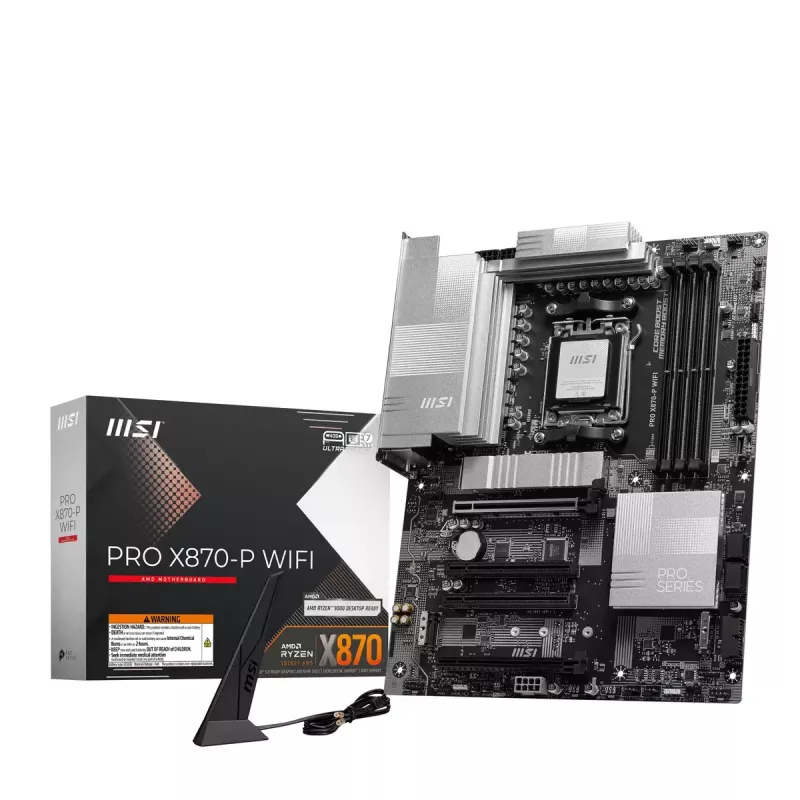 Mātesplate MSI PRO X870-P WIFI, AMD X870, Socket AM5, ATX