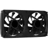 Aerocool ASTRO24 Dual Fan PC 12cm ARGB LED Antivibration Support Melns