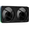 Aerocool ASTRO24 Dual Fan PC 12cm ARGB LED Antivibration Support Melns