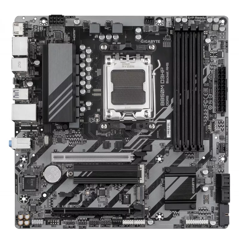 Mātesplate GIGABYTE B850M D3HP, AMD B850, AM5, Micro ATX