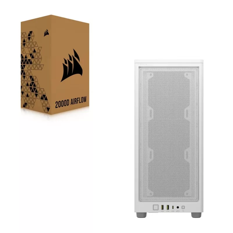 PC Case Corsair 2000D AIRFLOW Small Form Factor balta