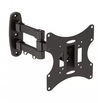 InLine sienas kronšteins TFT/LED/Plazmas ekrāniem 58–107 cm (23–42 collas) noliecams/grozāms, VESA 100x100–200x200, maks. 30 kg, melns