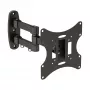 InLine sienas kronšteins TFT/LED/Plazmas ekrāniem 58–107 cm (23–42 collas) noliecams/grozāms, VESA 100x100–200x200, maks. 30 kg, melns