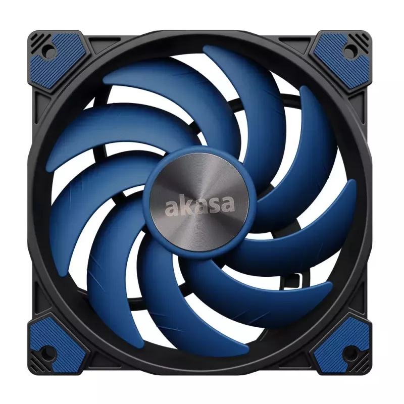 Ventilators Akasa ALUCIA SC Procesora ventilators 14 cm Melns Zils Hidrodinamiskais gultnis