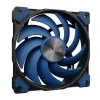 Ventilators Akasa ALUCIA SC Procesora ventilators 14 cm Melns Zils Hidrodinamiskais gultnis