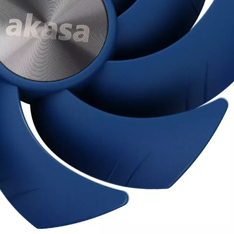 Ventilators Akasa ALUCIA SC Procesora ventilators 14 cm Melns Zils Hidrodinamiskais gultnis