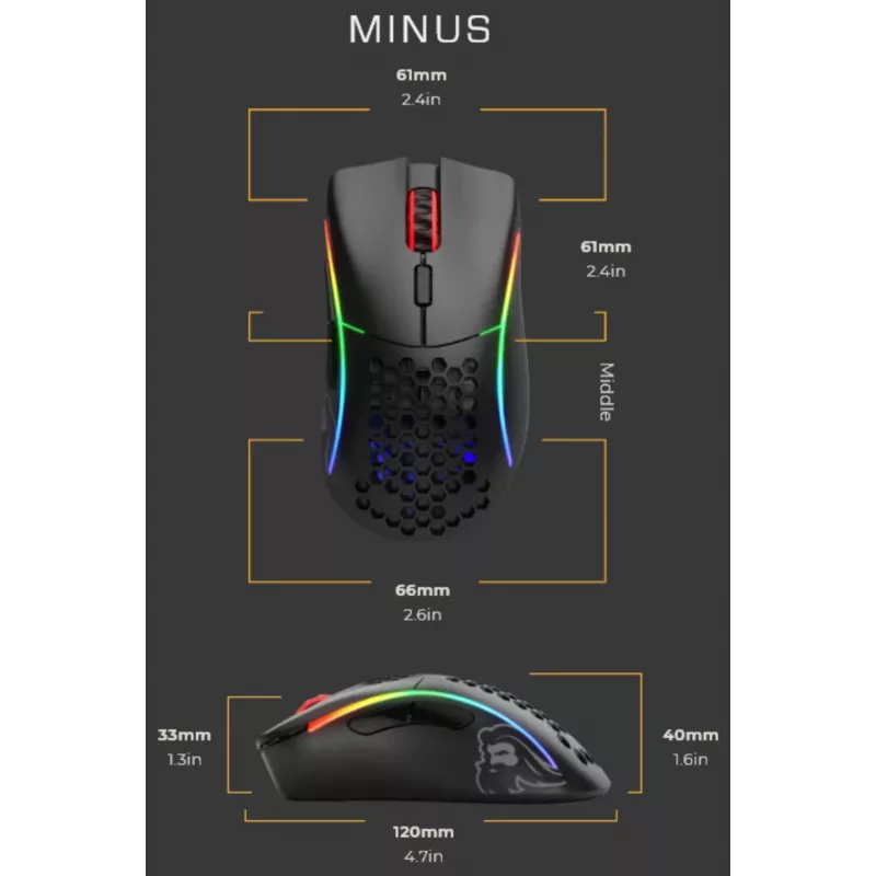 Pele Glorious PC Gaming Race Model D Minus USB Type-A