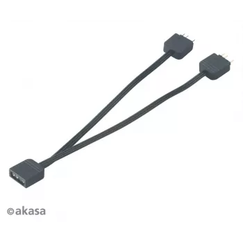 Addressable RGB LED splitter kabelis Akasa AK-CBLD08-12BK