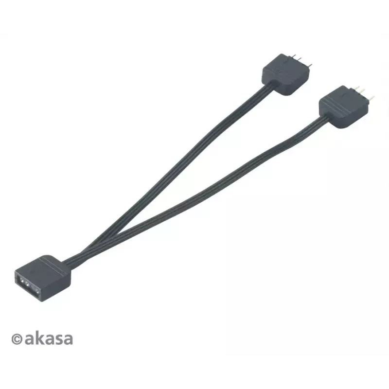 Addressable RGB LED splitter kabelis Akasa AK-CBLD08-12BK