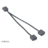 Addressable RGB LED splitter kabelis Akasa AK-CBLD08-12BK