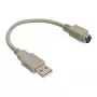 USB adaptera kabelis USB Type A spraudnis / PS/2 sievišķais InLine 33102