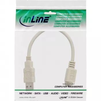 USB adaptera kabelis USB Type A spraudnis / PS/2 sievišķais InLine 33102