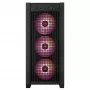 ASUS TUF Gaming GT302 ARGB, vidustorņa datora korpuss, melns — rūdīta stikla sānpaneļi, 3x140mm priekšējie + 1x140mm aizmugures ventilatori, USB-C