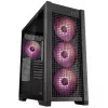 ASUS TUF Gaming GT302 ARGB, vidustorņa datora korpuss, melns — rūdīta stikla sānpaneļi, 3x140mm priekšējie + 1x140mm aizmugures ventilatori, USB-C