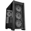 ASUS TUF Gaming GT302 ARGB, vidustorņa datora korpuss, melns — rūdīta stikla sānpaneļi, 3x140mm priekšējie + 1x140mm aizmugures ventilatori, USB-C