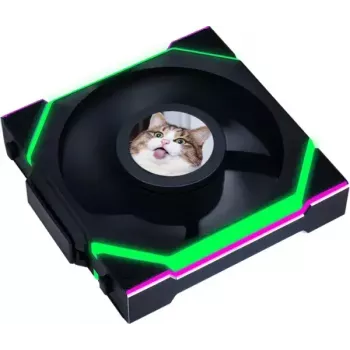 Fan Lian Li UNI FAN SL Wireless LCD 120 12 cm Melns 29,5 dB 50,08 cfm