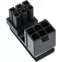 InLine iekšējais strāvas adapteris 180° ATX 6-pin vīrišķais sievišķā melns 26636E