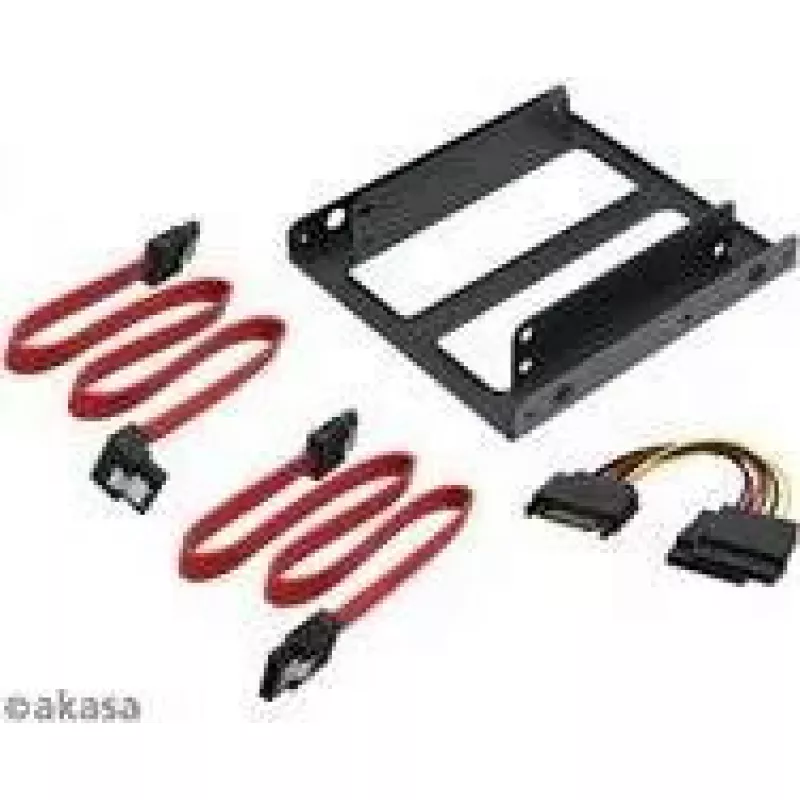 2,5 collu SSD un HDD adapteris Akasa AK-HDA-11 ar SATA kabeli 2,5 collu diskiem