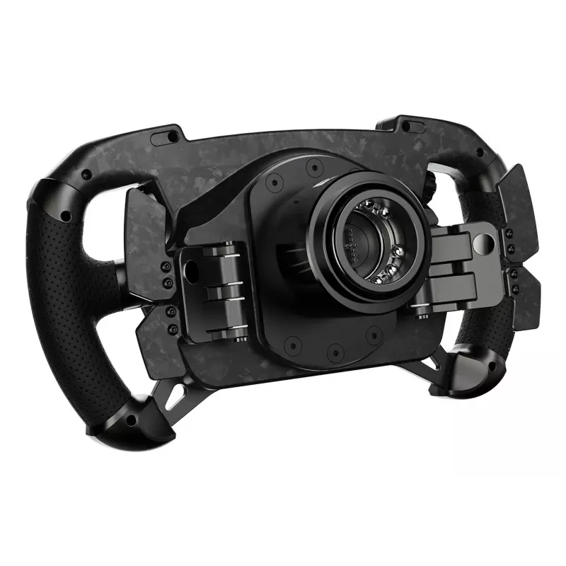 Moza Racing GS V2P stūre, stūre, vadu un bezvadu, melna, ar oglekļa šķiedru pastiprināts polimērs (CFRP), oglekļa šķiedra, āda, mikrošķiedra, ātrās atbrīvošanas mehānisms, baterija
