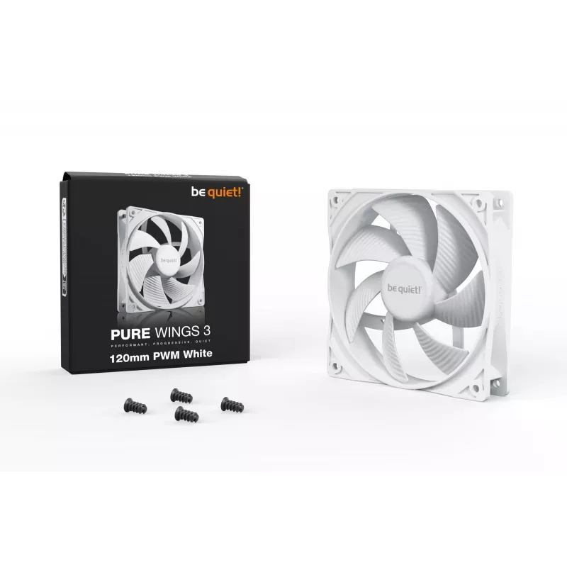 be quiet! Pure Wings 3 120 mm PWM balts datora korpusa ventilators 12 cm 1 gab.
