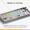 Mehāniskā tastatūra GLORIOUS GMMK 3 PRO 65% Barebones Vadu Sudraba — 65% USB RGB, 2 m kabelis