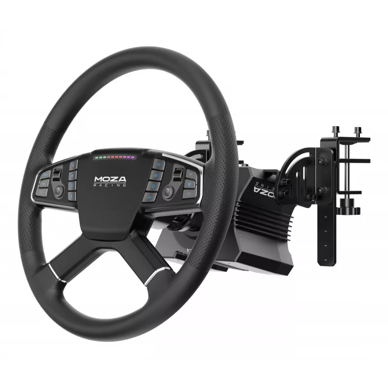 Moza Racing MOZA Trucking Bundle, sacīkšu stūre, melna, American Truck Simulator Euro Truck Simulator 2, CE, 470 mm, 310 mm