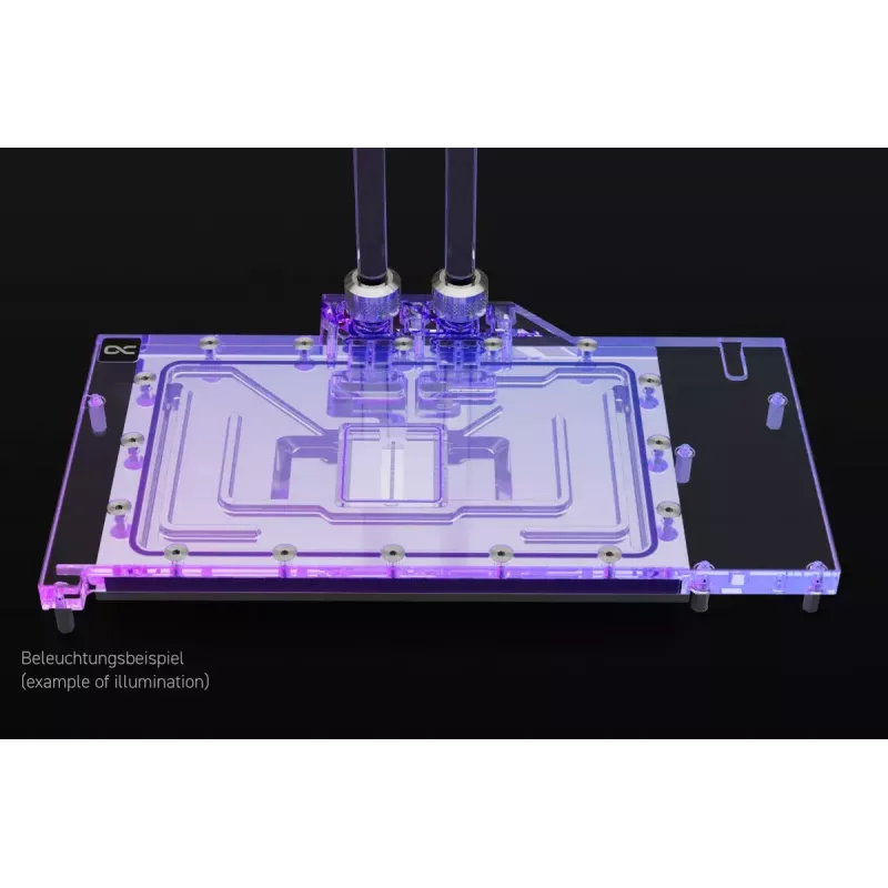 Ūdens bloks + Aizmugurējā plāksne Alphacool Eisblock Aurora Akrils Alumīnijs Varš Caurspīdīgs