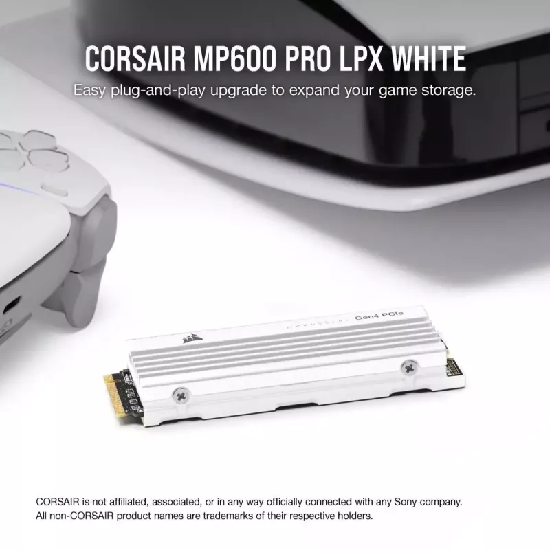 SSD disks Corsair 2 TB M.2 PCI Express 4.0 MP600 PRO LPX