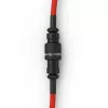 Spirālveida USB kabelis GLORIOUS GMMK Crimson Red — noņemams tastatūras kabelis, spirālveida dizains