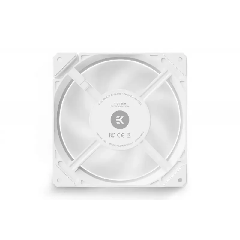 Ventilatora modulis EKWB — balts 12 V ventilatora modulis datora dzesēšanai