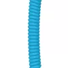 Spirālveida USB kabelis GLORIOUS GMMK Electric Blue — noņemams tastatūras kabelis, leņķa savienotāji