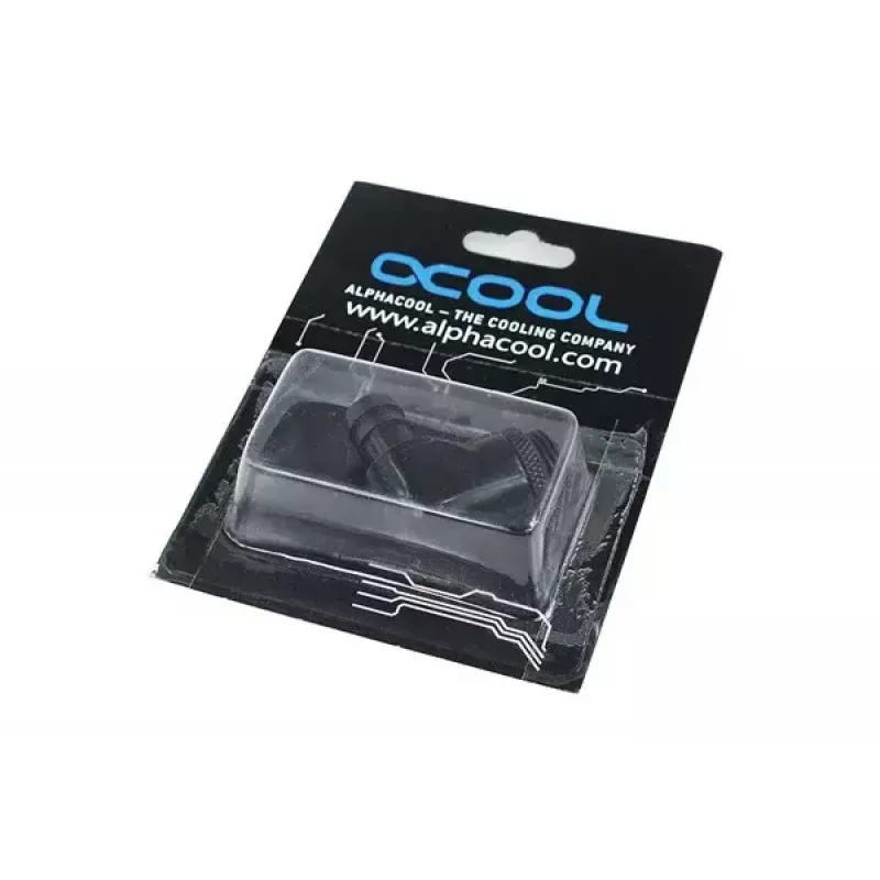 Armatūra Alphacool 17136 misiņa melna 35mm platums 17mm dziļums 29mm augstums