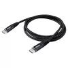USB kabelis Akasa AK-CBUB54-10BK 1m USB C melns