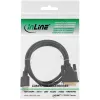 InLine HDMI–DVI kabelis, vīr./ 18+1 vīr., apzeltīts, 1 m