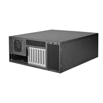 Servera korpuss Silverstone RM46-502-I melns ATX 1x80mm ventilators